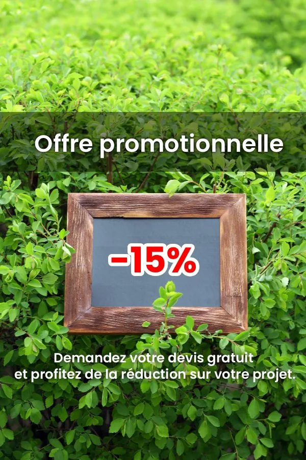 Offre promotionnelle : -15 % sur votre projet